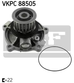 VKPC 88505 SKF - Насос охолоджуючої рідини1